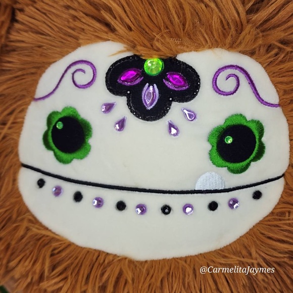 CUSTOM 💎 BENNY 🐾 Day of the Dead Bigfoot Original Squishmallow NWT - Picture 2 of 7
